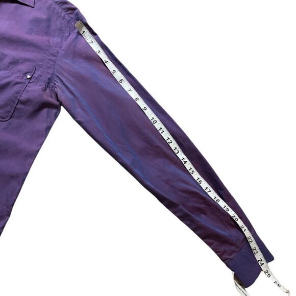 Versace Jeans Two tone Purple button down long sleeve shirt size Small - Picture 7 of 11